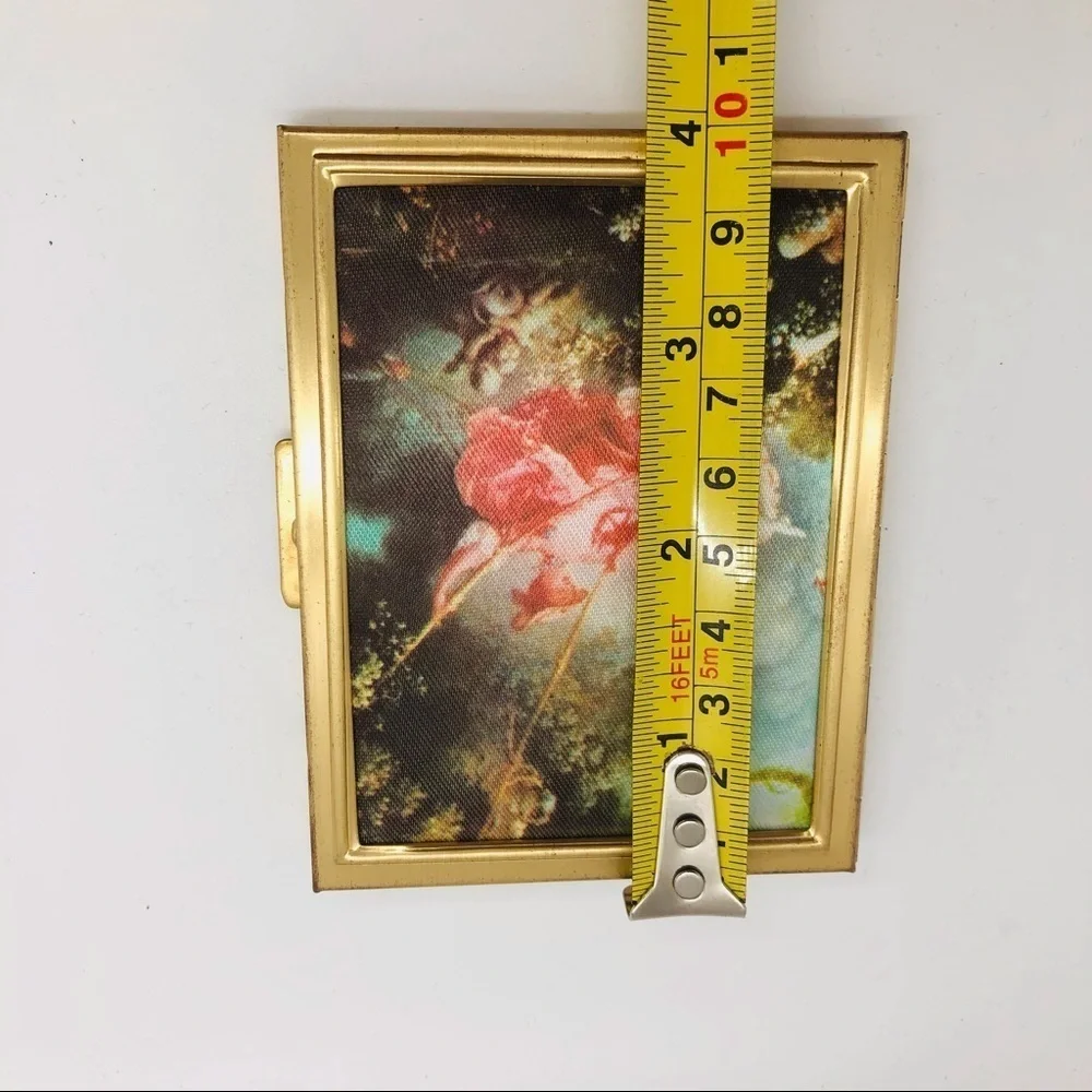Vintage photo box album silk decorated